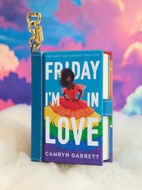 Coach Friday Iโm in love Camryn Garrett
Story book bag, charm NWT leather